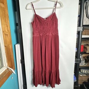 maurices red lace dress Rose Crochet Lace Mini Dress